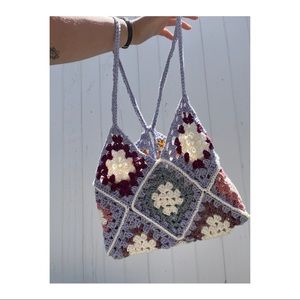 Crochet Tote with Adjustable Straps